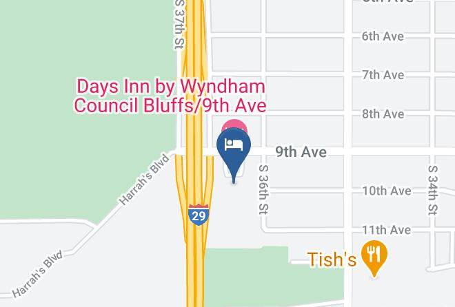 Pottawattamie - Bridgepointe Inn & Suites By Bphotels Council Bluffs Omaha Area Maps