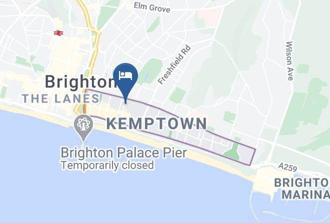 Brighton And Hove - Cavalaire Hotel Brighton Maps
