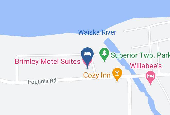 Brimley Motel Suites Map
