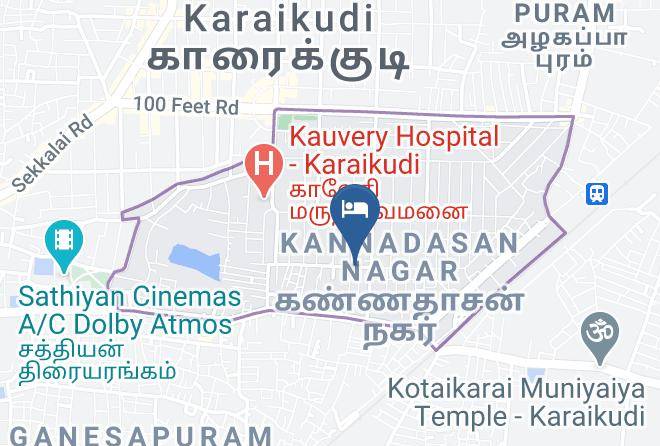 Karaikkudi - Brindhavan Residency Maps