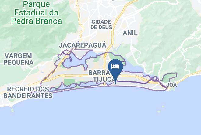 Rio De Janeiro Barra Da Tijuca - Brisa Barra Hotel Maps