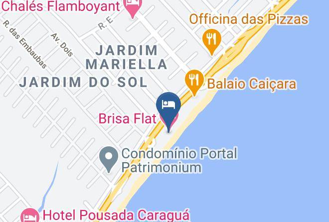 Caraguatatuba - Brisa Hotel Maps
