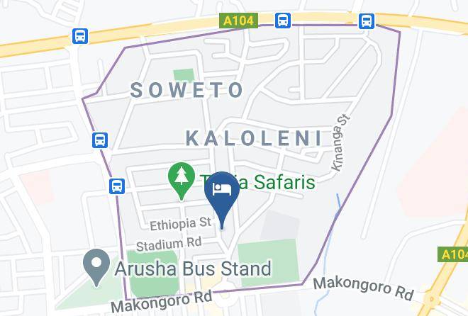 Arusha - Briston Hotel Maps