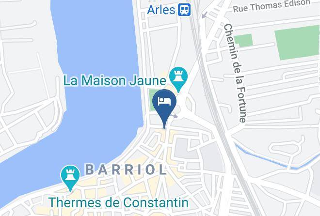 Bouches Du Rhone - Brit Hotel Acacias Arles Maps