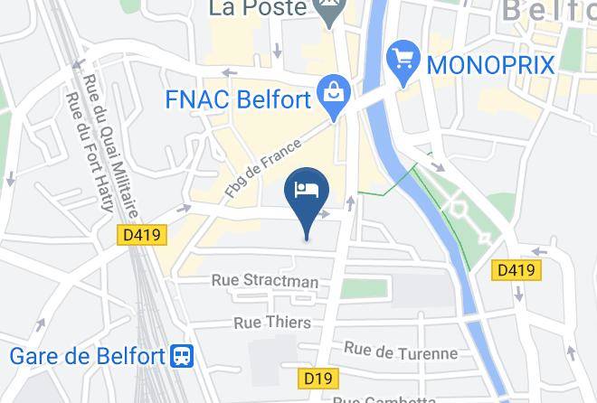 Territoire De Belfort - Brit Hotel Belfort Centre Boreal Maps