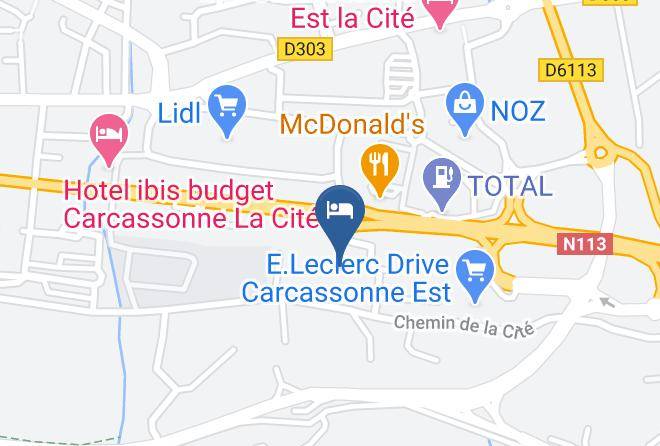 Brit Hotel Bosquet Carcassonne Map