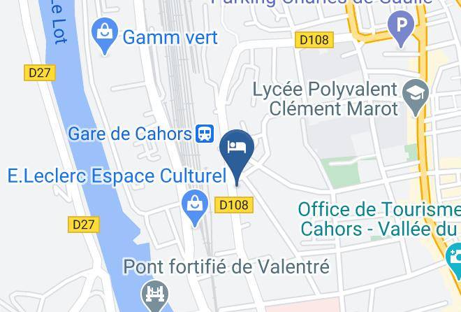 Lot - Brit Hotel Cahors Le Valentre Maps