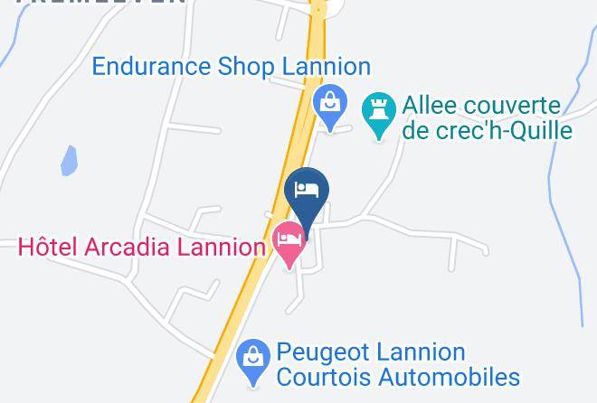 Cotes D Armor - Brit Hotel Confort Aux Hortensias Maps