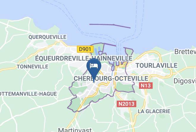 Manche - Brit Hotel Confort Cherbourg Maps