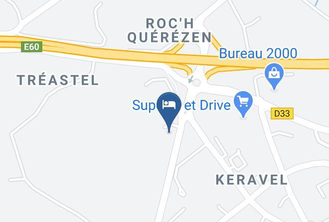 Finistere - Brit Hotel Iroise Brest Plougastel Maps