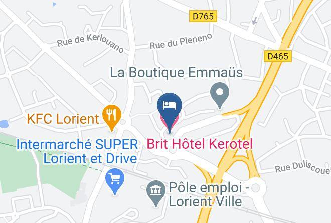 Morbihan - Brit Hotel Kerotel Maps