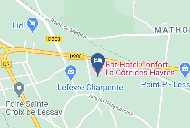 Manche - Brit Hotel Confort La Cote Des Havres Maps