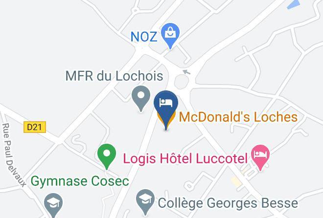 Indre Et Loire - Brit Hotel Loches Maps