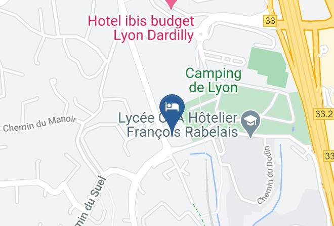 Rhone - Brit Hotel Confort Lyon Nord Dardilly Maps