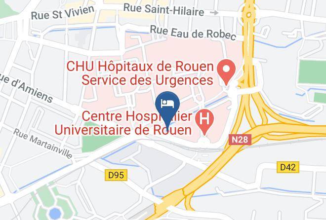 Seine Maritime - Brit Hotel Confort Rouen Centre Maps