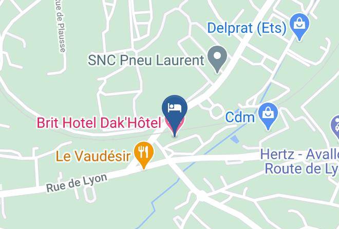 Yonne - Brit Hotel Dak'hotel Maps