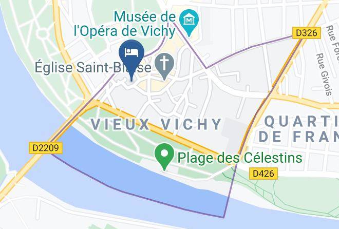 Allier - Brit Hotel De Grignan Maps