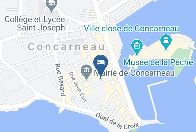Finistere - Brit Hotel Des Halles Concarneau Maps