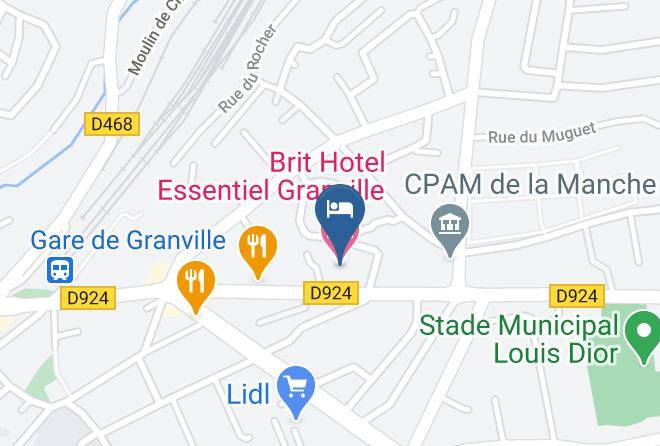 Manche - Brit Hotel Essentiel Granville Maps