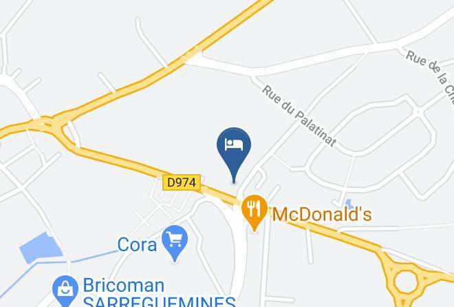 Moselle - Brit Hotel Essentiel Sarreguemines Maps