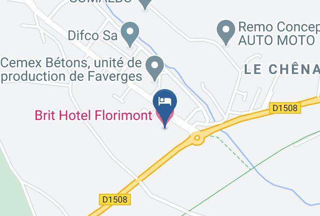 Haute Savoie - Brit Hotel Florimont Maps