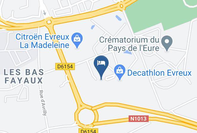 Eure - Brit Hotel La Bonne Etape Evreux Maps
