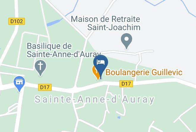 Brit Hotel La Croix Blanche Sainte Anne D'auray Map