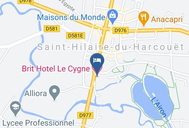 Brit Hotel Le Cygne Map