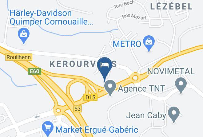 Brit Hotel Le Kerodet Map