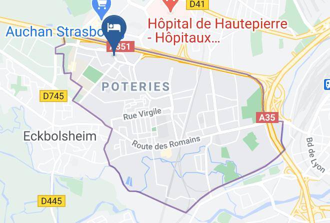 Bas Rhin - Brit Hotel Le Lodge Maps