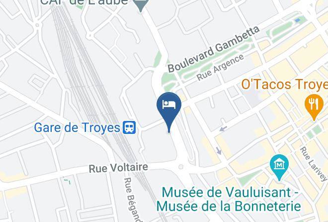 Aube - Brit Hotel Le Royal Centre Gare Maps