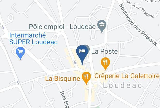 Cotes D Armor - Brit Hotel Les Voyageurs Maps