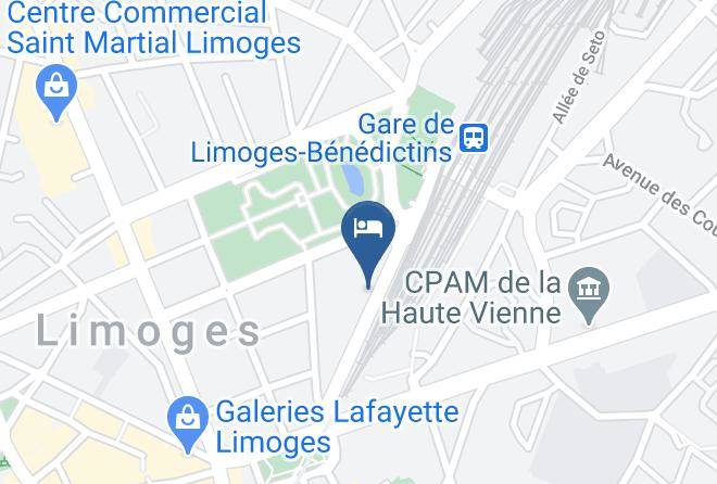 Haute Vienne - Brit Hotel Limoges Centre Gare Maps