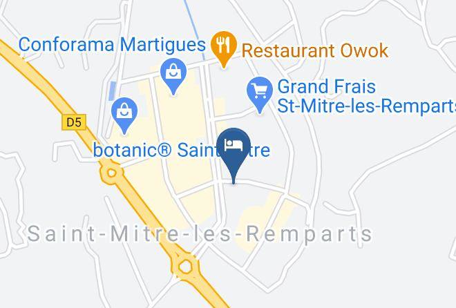 Bouches Du Rhone - Brit Hotel Martigues Nord Maps