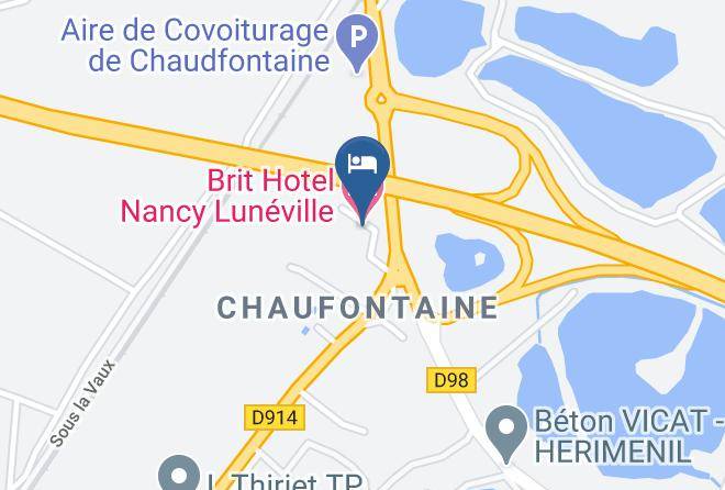 Meurthe Et Moselle - Brit Hotel Nancy Luneville Maps