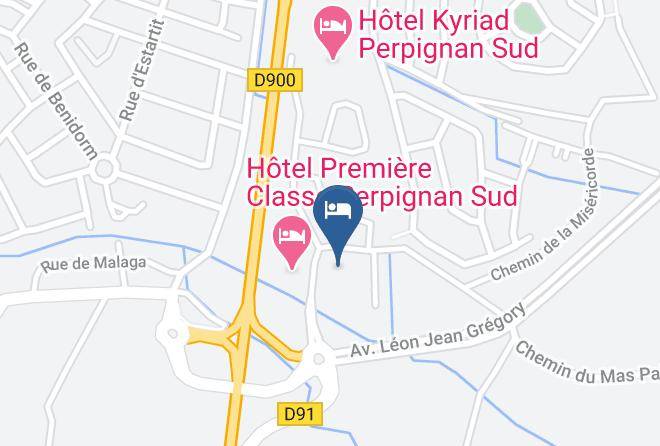 Pyrenees Orientales - Brit Hotel Porte D'espagne Perpignan Maps