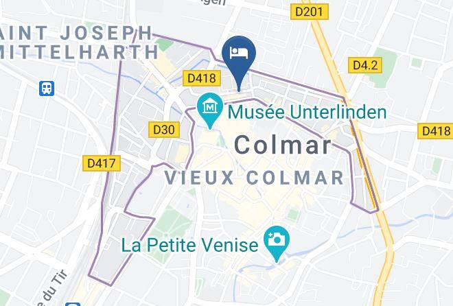 Brit Hotel Primo Colmar Centre Map