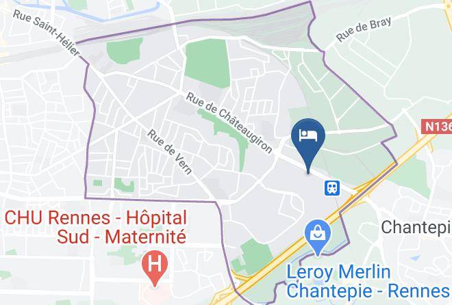 Ille Et Vilaine - Brit Hotel Rennes Le Castel Maps