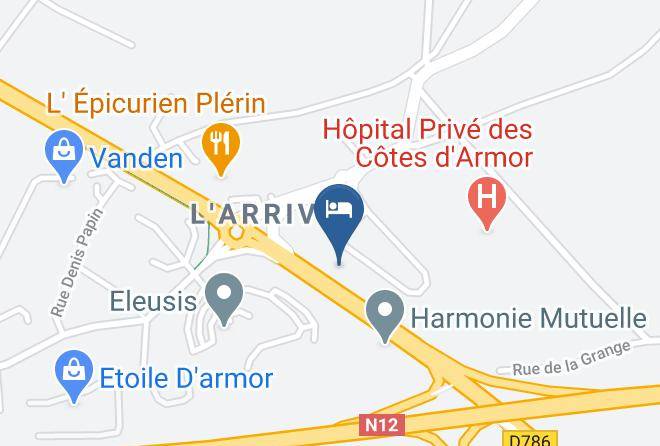 Cotes D Armor - Brit Hotel Saint Brieuc Plerin Maps