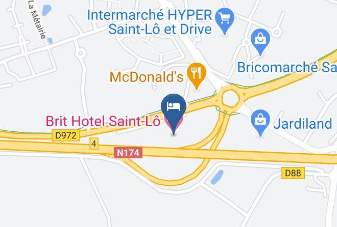 Manche - Brit Hotel Saint Lo Maps