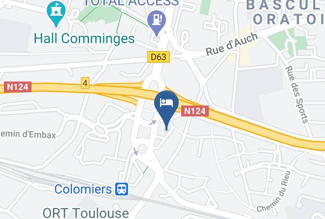 Brit Hotel Toulouse Colomiers Lesplanade Map