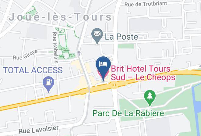 Indre Et Loire - Brit Hotel Tours Sud Le Cheops Maps