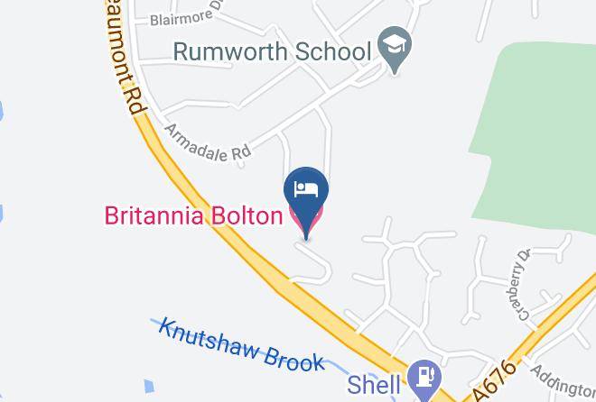 Greater Manchester - Britannia Bolton Hotel Maps