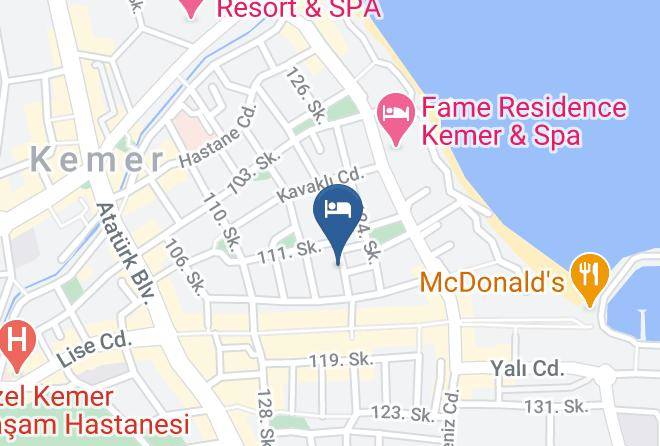 Kemer - Hotel Britannia Maps