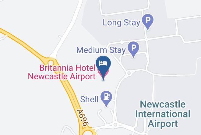 Newcastle Upon Tyne - Britannia Hotel Newcastle Airport Maps