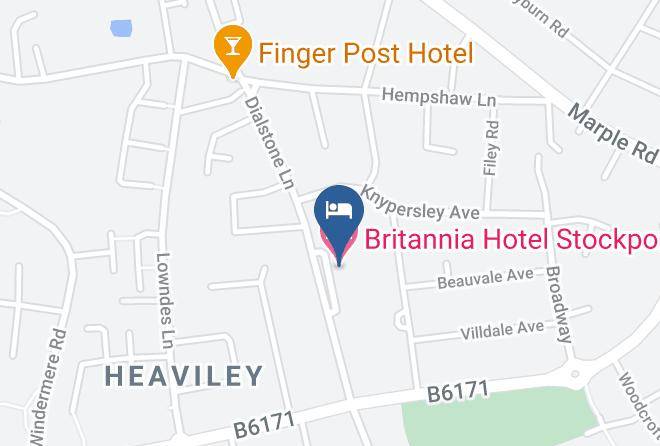Greater Manchester - Britannia Hotel Stockport Maps