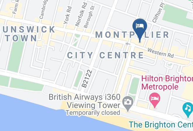 Brighton And Hove - Britannia Study Hotel Maps