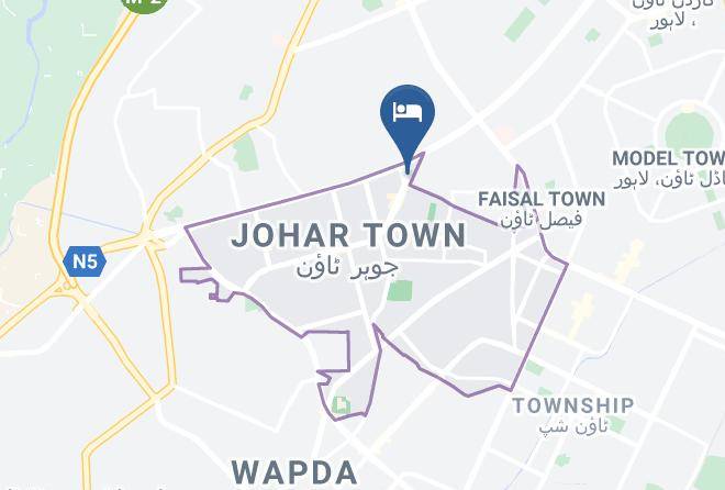 Islamabad - British Hotel Johar Town Lhr Maps