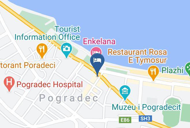 Pogradec - British Hotel Pogradec Maps