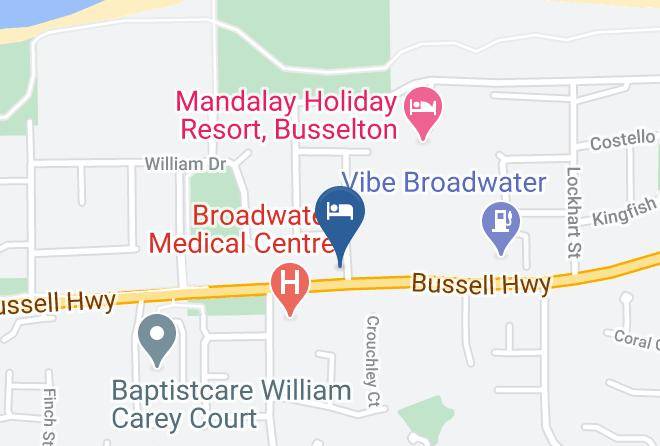 Busselton - Broadwater Bed And Breakfast Maps